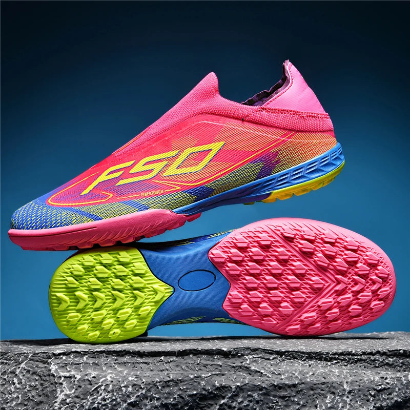 Nouvelles chaussures de football pour hommes, crampons de football sur gazon, chaussures de football pour adultes, crampons de futsal, crampons de sport confortables, antidérapants, ultra-légers, pour entraînement en s