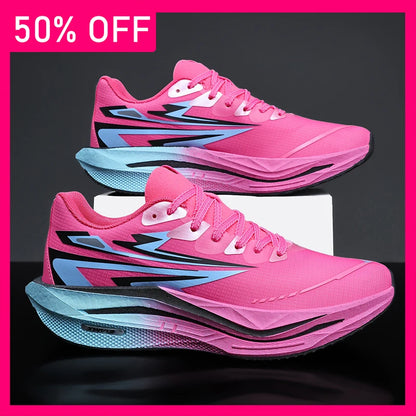 Unisex Sports Shoes Fashionable Lace-Up Running Shock-Absorbing Anti-Slip Rebound Training Shoes 2026 New Outdoor Fitness Shoes