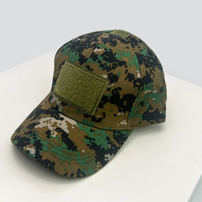 Velcro-rem CAMO Outdoor-baseballkasketter Solskærm Amerikansk Ny Unisex Alsidig Sportsmode Personlig Kasket med skygge Taktisk Ridning