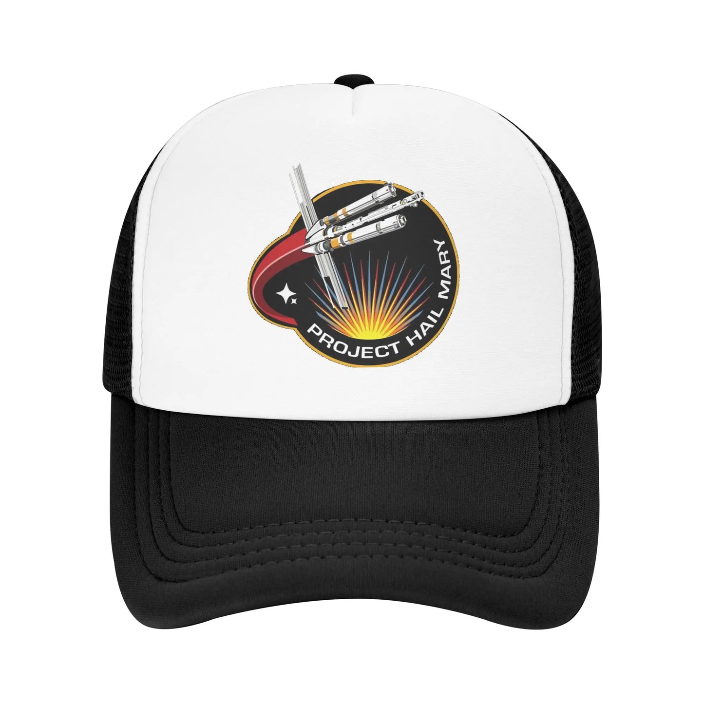 Šiltovka Project Hail Mary Mission Patch zo sieťoviny pre dospelých, hip-hop trucker čiapka, pracovná čiapka, nastaviteľný rybársky klobúk, prateľná trucker čiapka