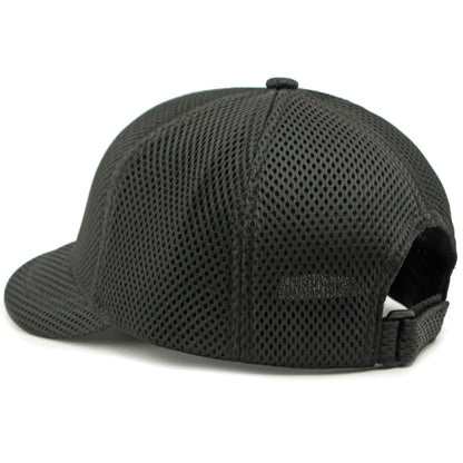 HT4828 Gorra de béisbol de ala corta de 5 cm para hombre, 6 paneles, gorra de béisbol de malla transpirable, gorra tipo «trucker», para hombre y mujer, lisa, sin estampados, con cierre a presión