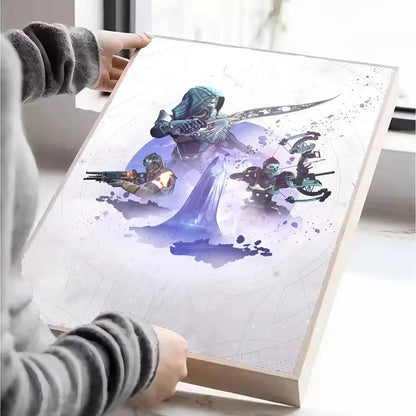 Destiny Poster Self-adhesive Art Waterproof Paper Sticker Coffee House Wall Decor
