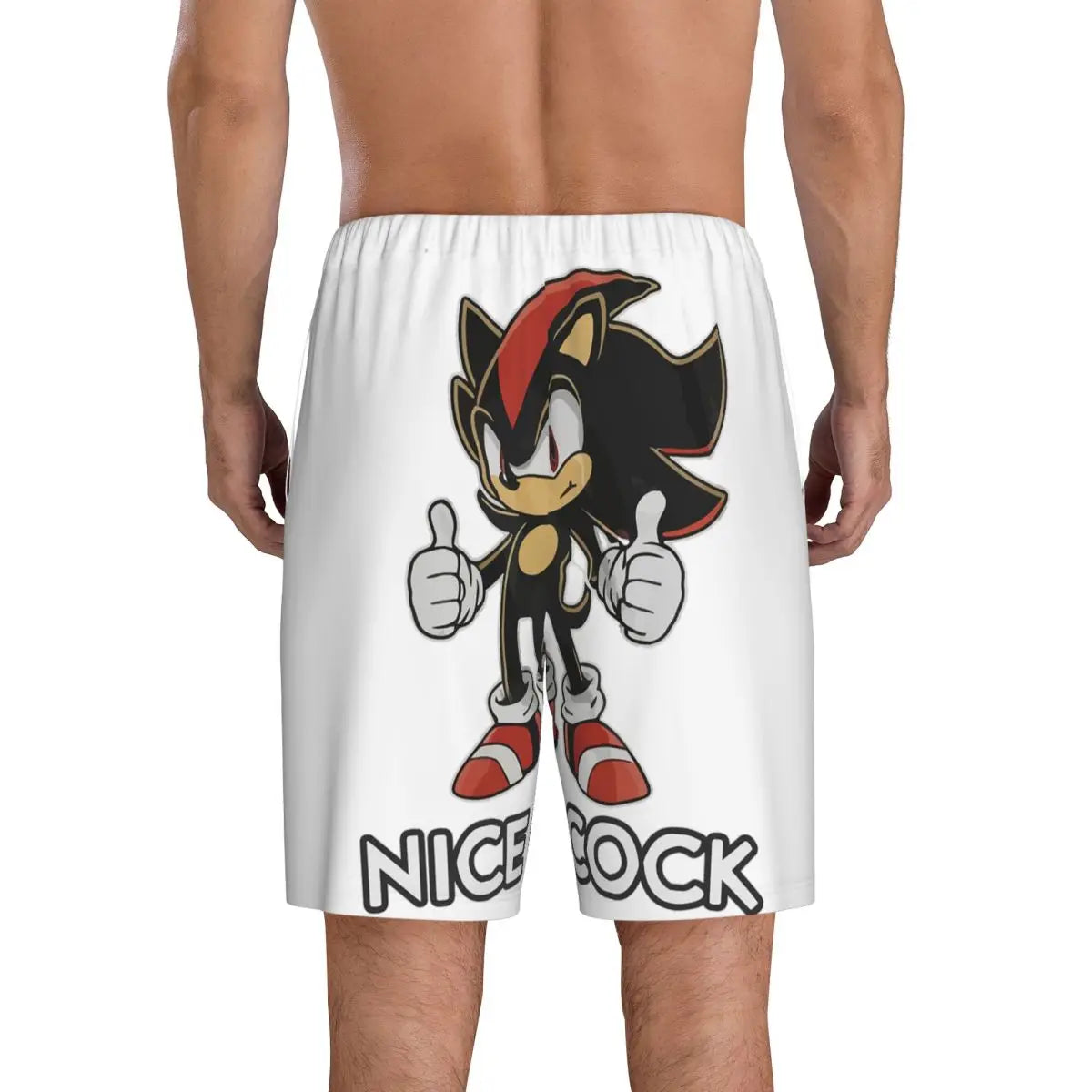 Custom Cock Shadow The Hedgehog Meme Short Pajama Pants Men Sleepwear Sleep Lounge Bottom Shorts Sleeping Pants