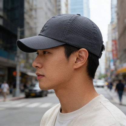 Hat til mænd, forår/sommer, ensfarvet mesh-kasket, baseballkasket til kvinder, efterår, koreansk udgave, solbeskyttelseshue, mesh, åndbar kasket med skygge