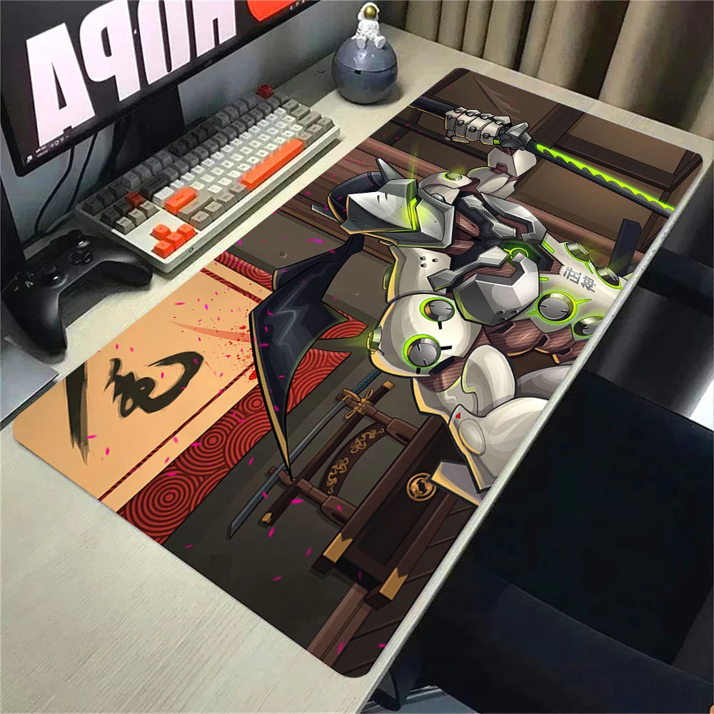 Overwatch 2 Gaming Accessories Mouse Pad Gamer Cabinet Pc Big Desk Mat Computer Keyboard Desks Xxl Mousepad Anime Large Mausepad