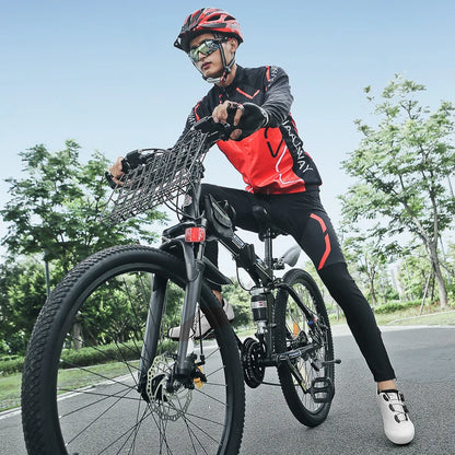 Cycling Sports Shoes, MTB Men's Mountain Bike Shoes, Racing Shoes, Off-Road Mountain Bike Pedal Cycling Shoes, Mountain Competition