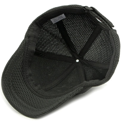 HT4828 Gorra de béisbol de ala corta de 5 cm para hombre, 6 paneles, gorra de béisbol de malla transpirable, gorra tipo «trucker», para hombre y mujer, lisa, sin estampados, con cierre a presión