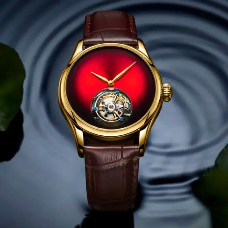 AESOP Flying Tourbillon Skeleton Watch For Men Mechanical Waterproof Mens Watches Top Brand Luxury Movement Stainless Steel 2025