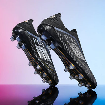 Chaussures de football pour hommes, crampons d'entraînement, chaussures de soccer FG ultralégères et respirantes, livraison directe, crampons longs pour matchs sportifs, baskets d'intérieur