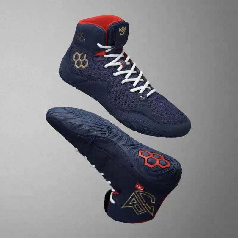 Zapatillas de lucha para hombre y mujer, calzado deportivo de competición para gimnasio y entrenamiento, alta calidad, cómodas, zapatillas de boxeo, tallas 36-45