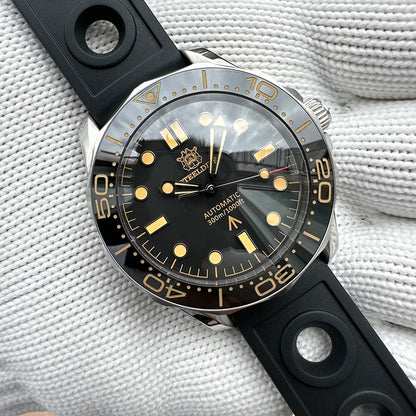 STEELDIVE SD1957 Steel Bracelet 42MM Vintage Ceramic Bezel 200M NH35 Luminous Sapphire Glass Automatic Men Dive Watch