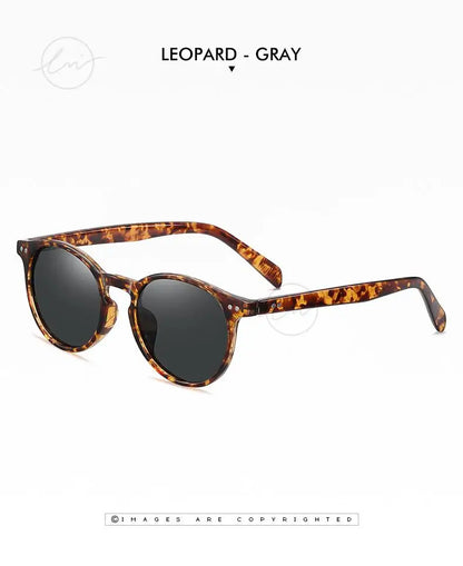 LM Retro runde solbriller til kvinder og mænd, ultralette TR90, polariserede, unisex, kørselsbriller, vintage solbriller, UV400, Gafas De Sol