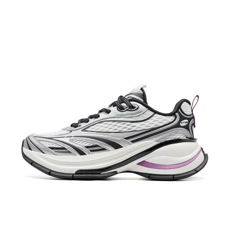 Xtep Basque 3 Sneakers Women Lightweight Wear-Resistant Trendy Durability Thick Sole Casual Sports Female Shoes 874218320006