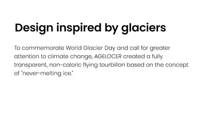 AGELOCER Limited Edition "Ice Never Melts" Free-sprung Crystal Tourbillon Watch Luxury Manual Mechanical Watches