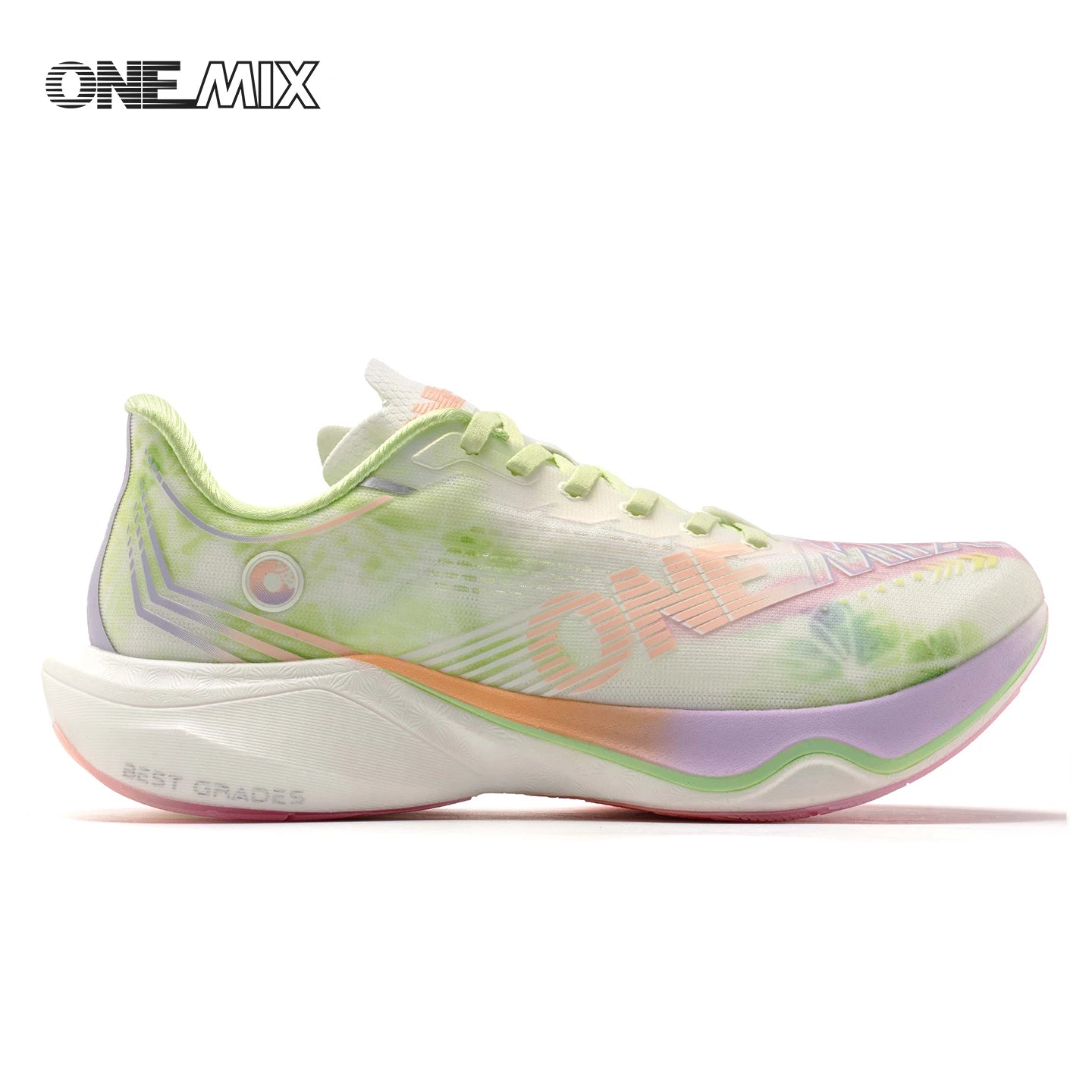 ONEMIX Nylon Carbon Board Marathon Running Racing Shoes, Professional Stable Support, Shock Relief, Ultra-light Rebound Sneakers