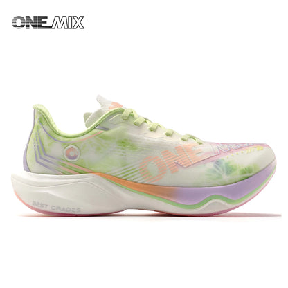 ONEMIX Nylon Carbon Board Marathon Running Racing Shoes, Professional Stable Support, Shock Relief, Ultra-light Rebound Sneakers