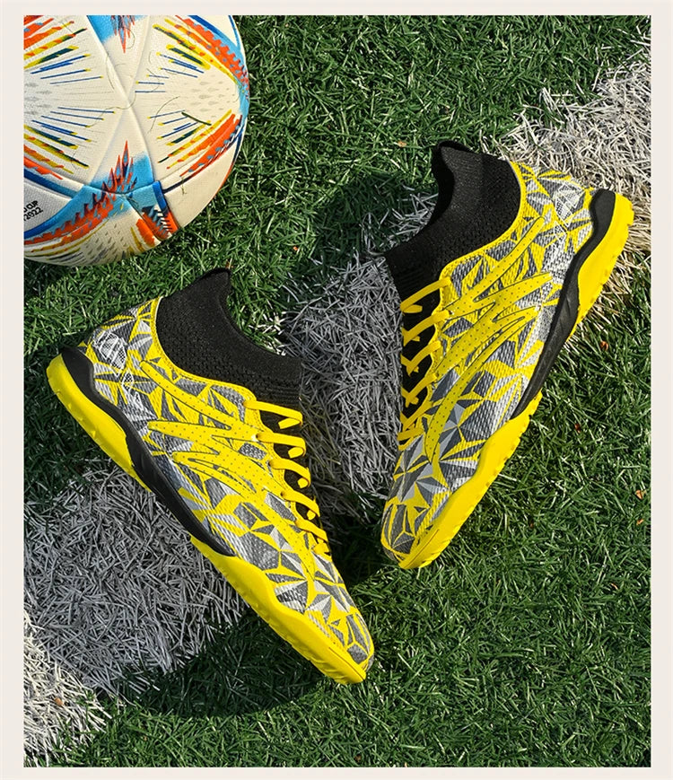 New Men's Football Boots Breathable Sport Training Soccer Shoes Cleats Sport Outdoor TF Futsal Match Turf Grass Drop Shipping