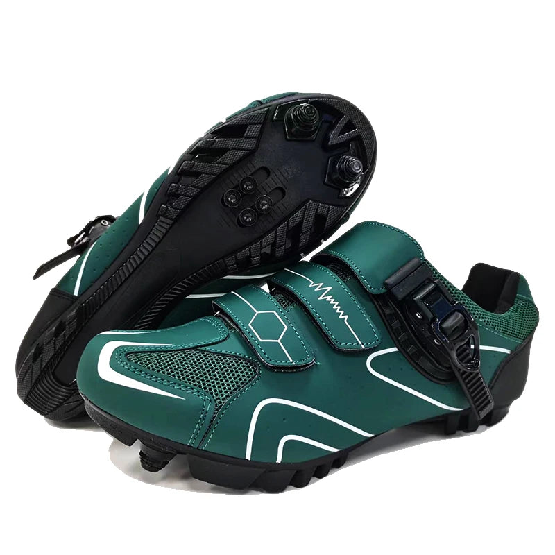 Mountain Bike Shoes Mens Cycling Shoes Quick Ratchet Buckle Compatible with SPD System Pedal for Indoor Outdoor Women MTB Shoes