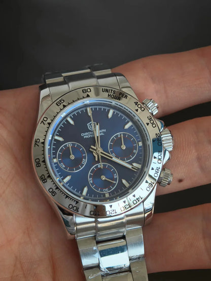 Watchdives WD16500 V2 Men Watch VK63 Quartz Movement Chronograph Wristwatch Stainless Steel Sapphire Crystal Luminous Watches