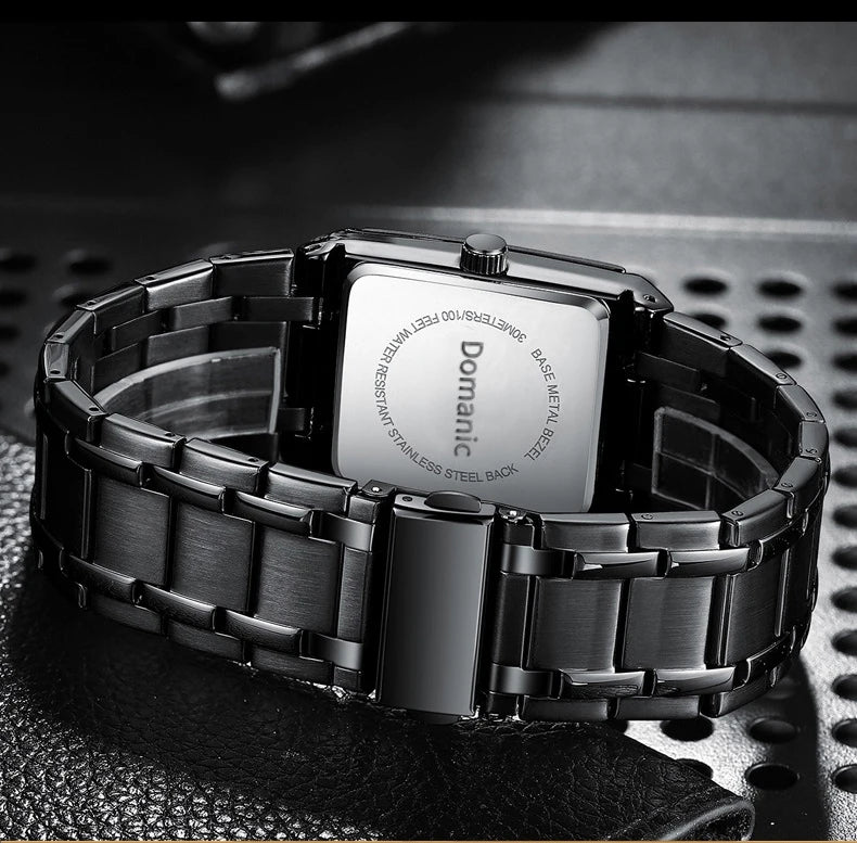 BINBOND luxury men’s wristwatch with precise quartz movement, luminous hands, water-resistant, automatic date display, made from durable stainless steel, casual style.