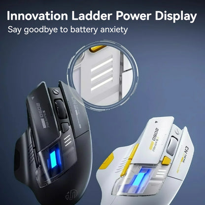 Inphic A9 Explorer V2 Three-mode Gaming Mouse Indicator DPI Adjustable Macro-driver Ergonomics 12000DPI   1000Hz rate of return