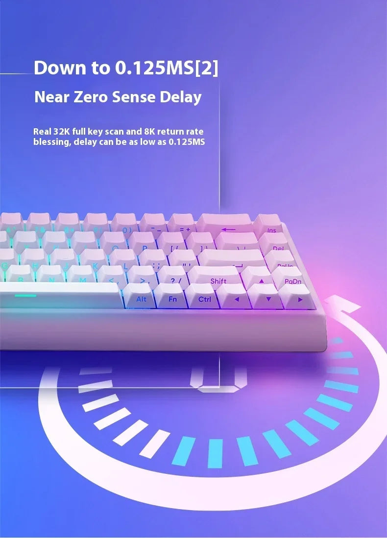 IROK Mercury68 Max Magnetic Mechanical Gaming Keyboard, 68-Key Wired 8K Rapid Trigger Keyboard with Hall Effect Switches, Hot-Swappable RGB Gaming Keyboard