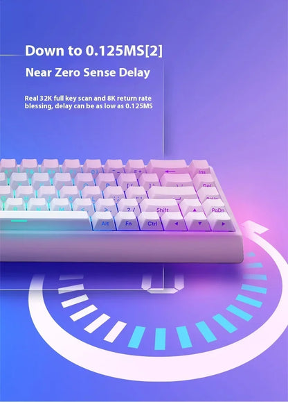 IROK Mercury68 Max Magnetic Mechanical Gaming Keyboard, 68-Key Wired 8K Rapid Trigger Keyboard with Hall Effect Switches, Hot-Swappable RGB Gaming Keyboard
