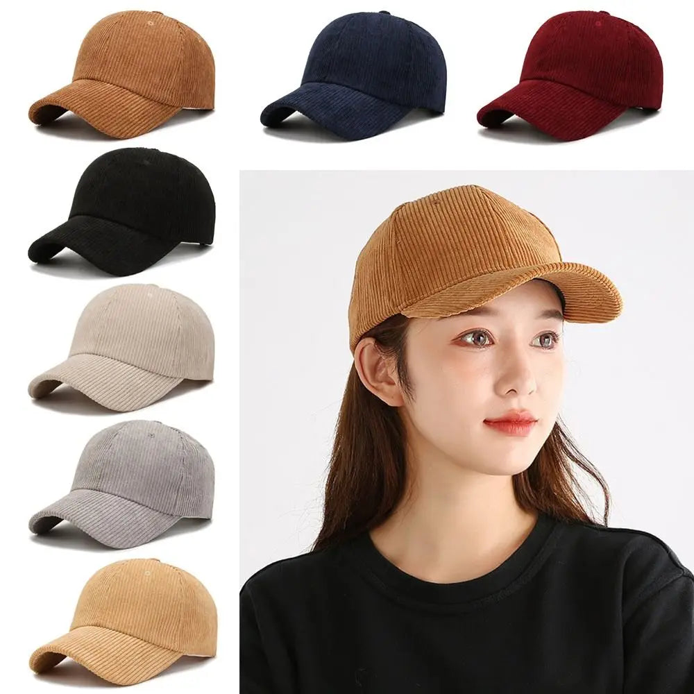 Unisex corduroy baseballpet, verstelbare zonnehoed, hiphop-pet voor heren