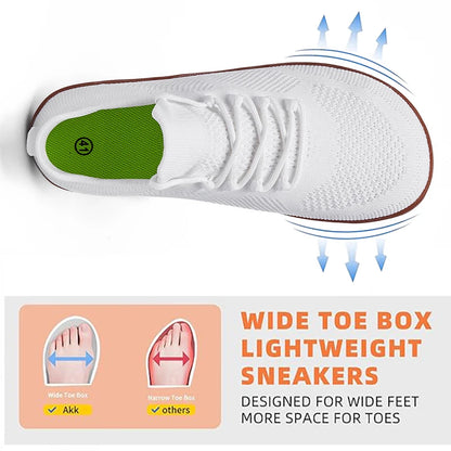 Unisex Minimalist Barefoot Shoes Lightweight Breathable Wide Toe Sneakers for Outdoor Casual Walking