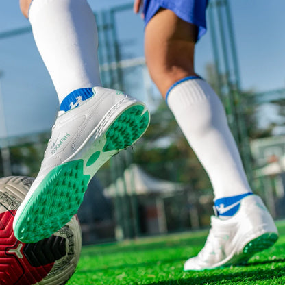 Double Star Herren-Fußballschuhe aus echtem TF-Turf, für Grundschüler, Jugendliche, Erwachsene & Kinder, professionelles Training und