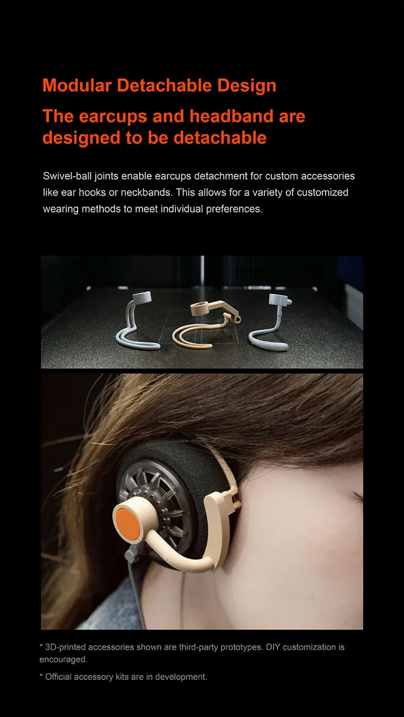 MOONDROP OLD FASHIONED On-Ear Headphone 40mm large dynamic driver 0.78-2pin 3.5mm Plug