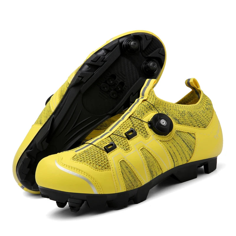 Mountain Bike Shoes Mens Cycling Shoes Quick Ratchet Buckle Compatible with SPD System Pedal for Indoor Outdoor Women MTB Shoes