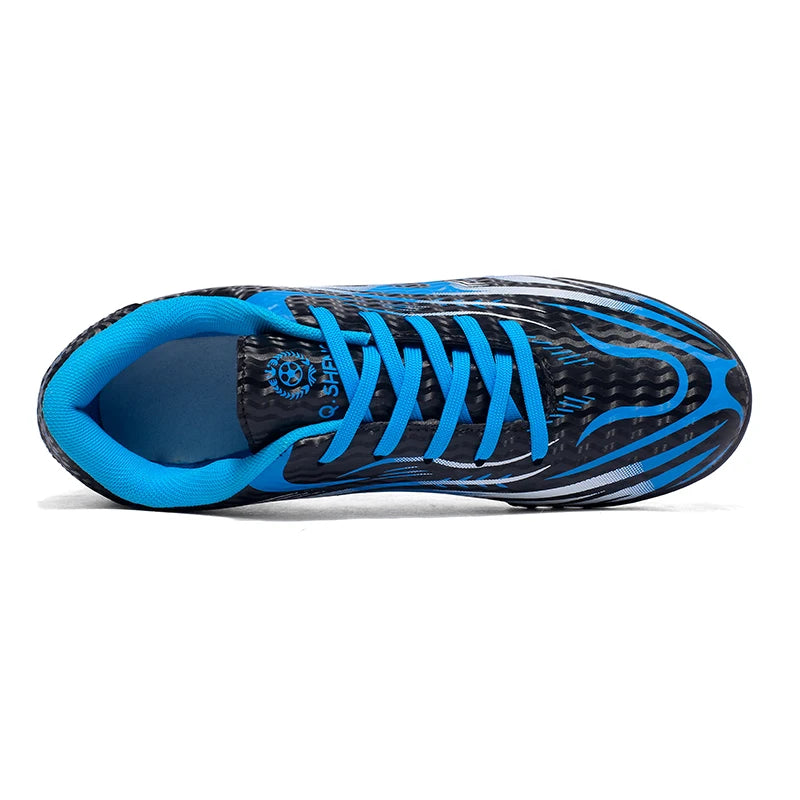 Men Soccer Cleats Comfortable Breathable Boys Football Shoes Lightweight Anti-Slip Training Boots for Grass Turf Outdoor Sports