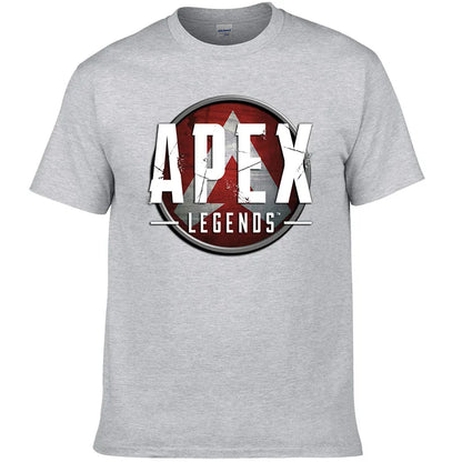 Short Sleeve Print T Shirt Men Summer Cotton Tshirt Clothing New Fashion Casual Apex Legends Harajuku Tee Style Cool Top F81