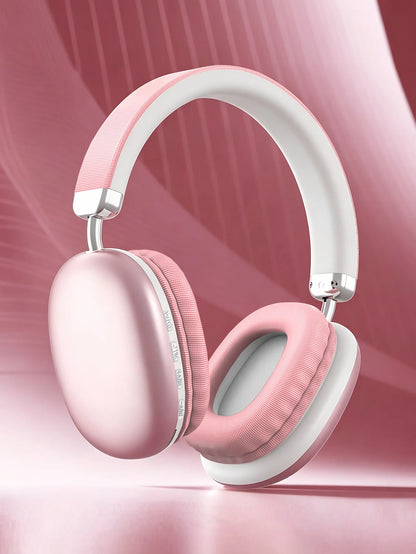 Casque sans fil supra-auriculaire, puce intelligente 5.3, longue autonomie, son HiFi, micro confortable pour jeux, compatible iPhone, Android, PC