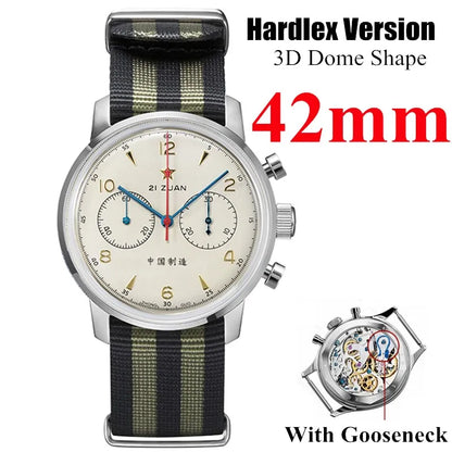 SEAKOSS 1963 Chronograph 42mm 40mm 38mm Sapphire Original Seagull ST1901 Movement With Gooseneck Pilot Men's Mechanical Watches