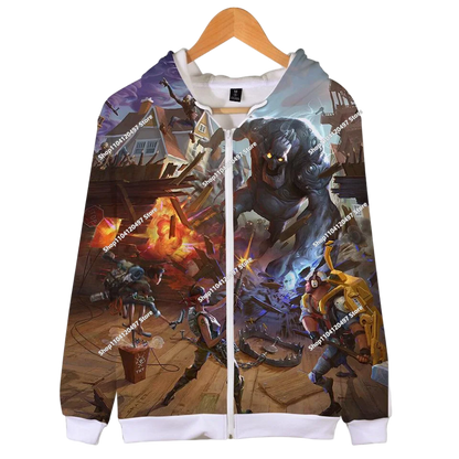2024 New Game Zipper Hoodie, Children's Sweatshirt Fortnite Pullover Sweatshirts, Fashion Boys and Girls Clothing