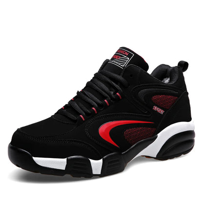 Plus Size Men's Trendy Colour Block Sneakers, Comfy Non Slip Lace Up Casual Durable Shoes For Men's Outdoor Activities