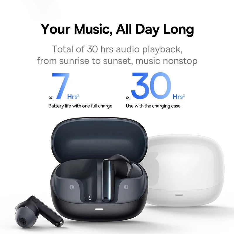 Baseus Bowie M2s ANC Wireless Bluetooth 5.3 Earbuds – 48dB Hybrid Noise Cancelling 3D Spatial Audio HiFi Earphones with Mic