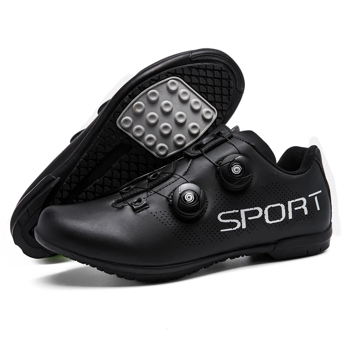 New outdoor rubber soled cycling shoes Breathable and comfortable professional sports rubber cycling shoes