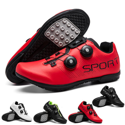 New outdoor rubber soled cycling shoes Breathable and comfortable professional sports rubber cycling shoes