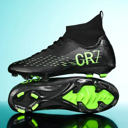 Nouvelles chaussures de football pour hommes, crampons pour terrain en herbe, baskets, chaussures de football de haute qualité, antidérapantes, montantes, pour futsal, matchs en salle, best-seller FG/TF