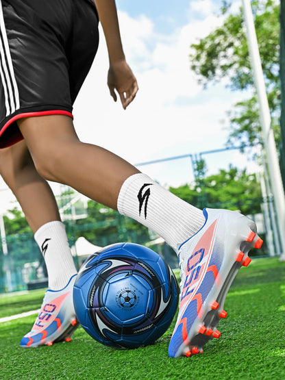 Chaussures de football basses populaires, crampons cassés, modèles unisexes TF et FG, 2 couleurs au choix, respirantes et antidérapantes