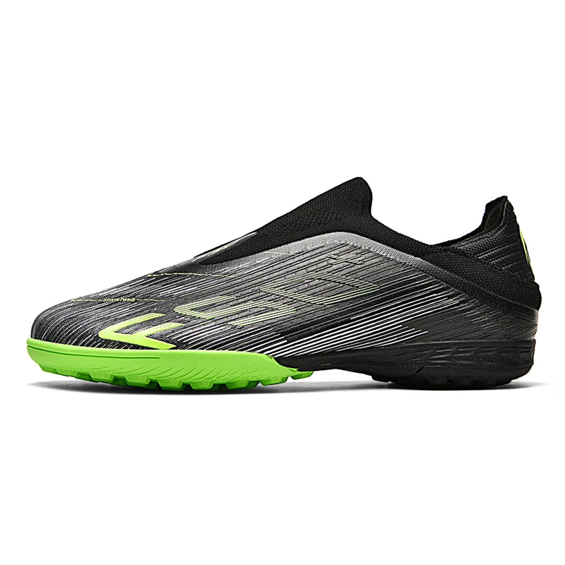 Nouvelles chaussures de football pour hommes, crampons pour terrain gazonné, chaussures de futsal confortables, chaussures de football pour terrain synthétique, chaussures de sport ultralégères, antidérapantes, pour adul
