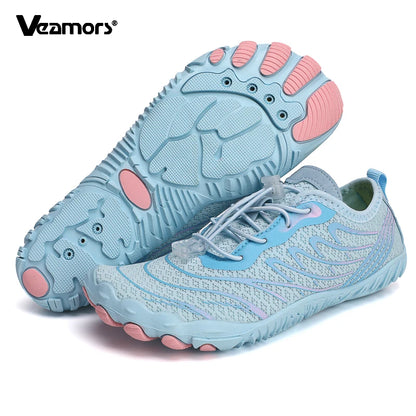 Quick Dry Aqua Shoes for Men Women Breathable Non-slip Water Sneakers Barefoot Soft Sole Wading Footwear for Swimming Beach