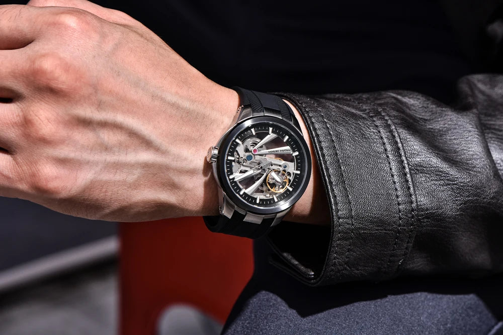 2026 New PAGANI DESIGN Hollow Men's Watches Mechanical Luxury Automatic Watch Men AR Sapphire Waterproof Luminous Man Gift Clock