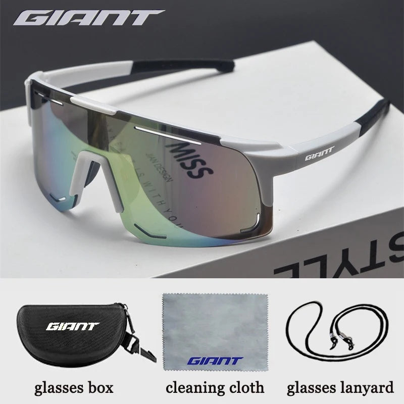 Giant Professional Grade Cycling Sunglasses - UV Protection, Anti-Glare, Impact Resistant, Outdoor Sports with case