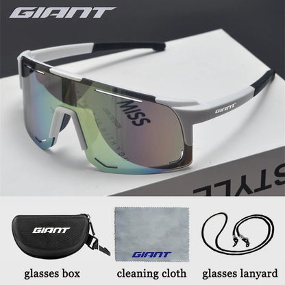 Giant Professional Grade Cycling Sunglasses - UV Protection, Anti-Glare, Impact Resistant, Outdoor Sports with case