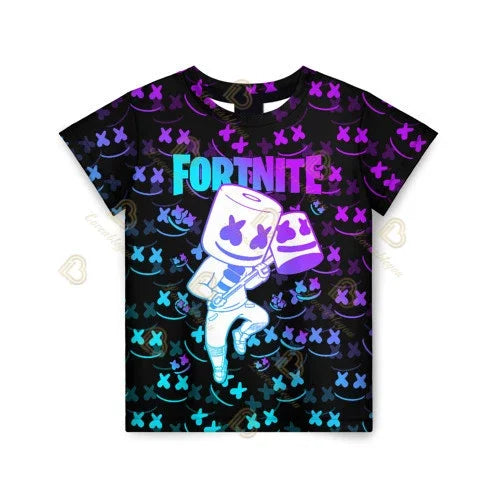 T-shirt Battle Royale Fortnite Victory per bambini, top per bambine e bambini, abbigliamento Harajuku, magliette 3D per bambini, 2025 NUOVO DESIGN