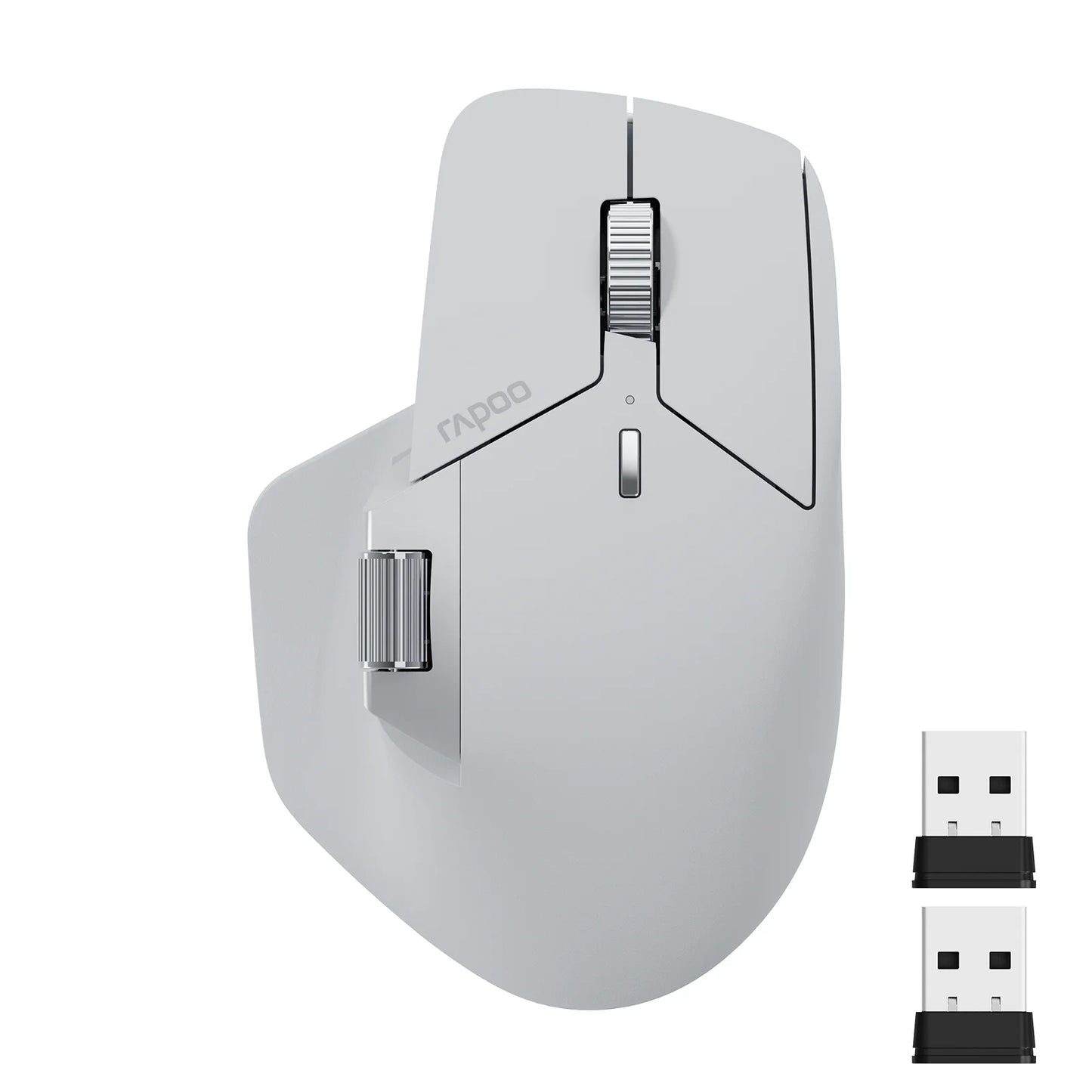 Rapoo MT760/MT760L/MT760Mini/MT760M Rechargeable Multi-mode Bluetooth Wireless Mouse Ergonomic 4000 DPI Support Up to 4 Devices